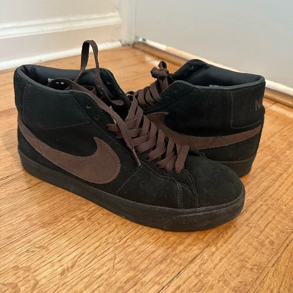 Nike | Shoes | Nike Sb Blazer Mens Black Baroque Brown Size  display picture 2
